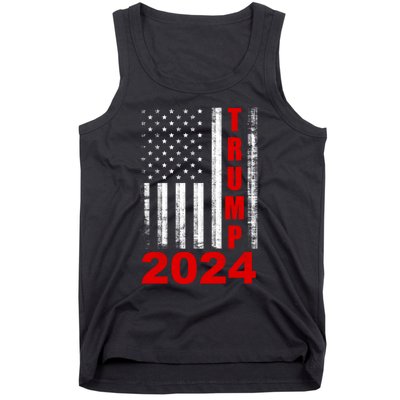 Trump 2024 American Flag Vintage Donald Trump 2024 Tank Top