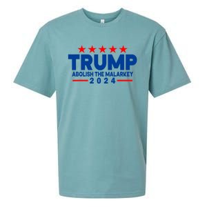 Trump 2024 Abolish The Malarkey Sueded Cloud Jersey T-Shirt