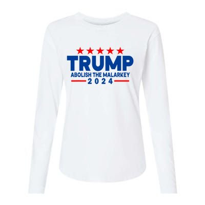 Trump 2024 Abolish The Malarkey Womens Cotton Relaxed Long Sleeve T-Shirt