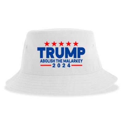 Trump 2024 Abolish The Malarkey Sustainable Bucket Hat