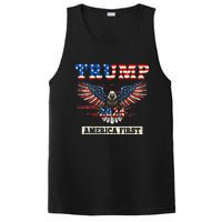 Trump 2024 America First Bald Eagle Pro Trump Usa Flag PosiCharge Competitor Tank