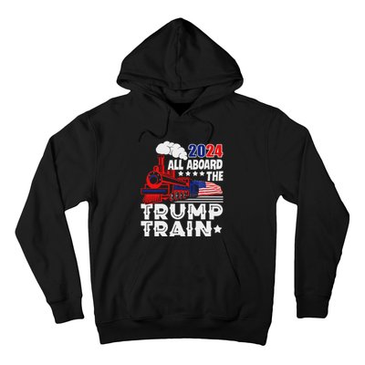 Trump 2024 All Aboard The Trump Train Hoodie