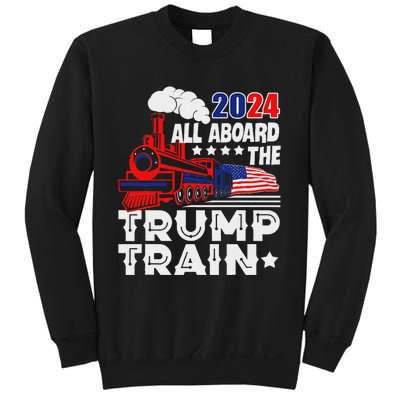 Trump 2024 All Aboard The Trump Train Sweatshirt