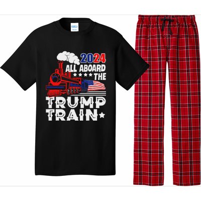 Trump 2024 All Aboard The Trump Train Pajama Set