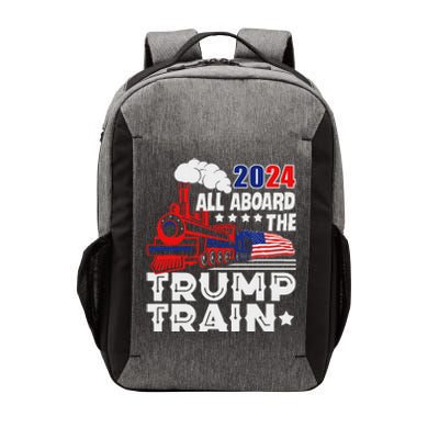 Trump 2024 All Aboard The Trump Train Vector Backpack