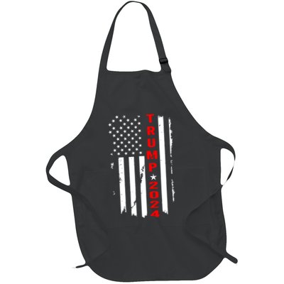 Trump 2024 American Flag Vintage Apron