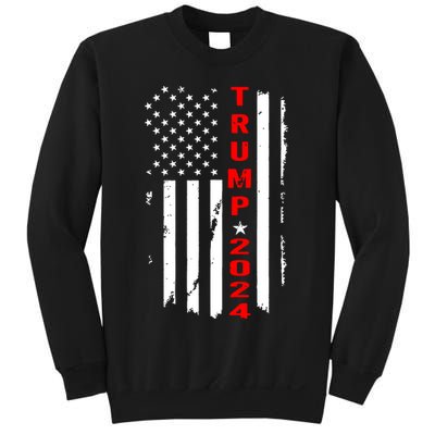 Trump 2024 American Flag Vintage Sweatshirt