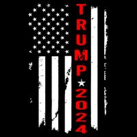 Trump 2024 American Flag Vintage Bucket Hat