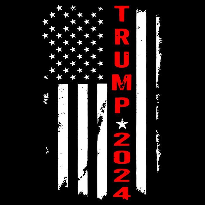 Trump 2024 American Flag Vintage Bucket Hat