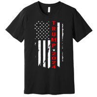 Trump 2024 American Flag Vintage Premium T-Shirt