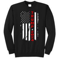 Trump 2024 American Flag Vintage Tall Sweatshirt