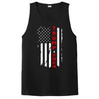 Trump 2024 American Flag Vintage PosiCharge Competitor Tank