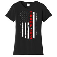 Trump 2024 American Flag Vintage Women's T-Shirt