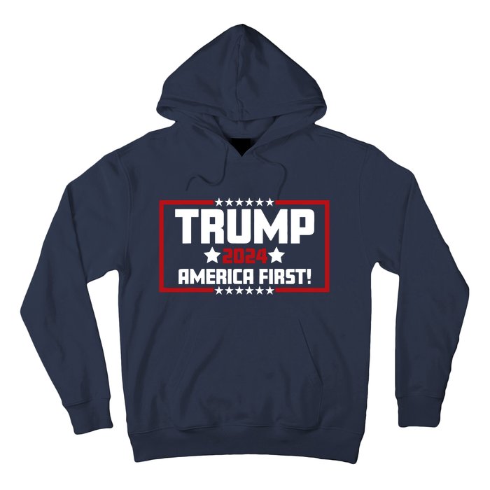 Trump 2024 America First Maga Keep America Great Democracy Hoodie