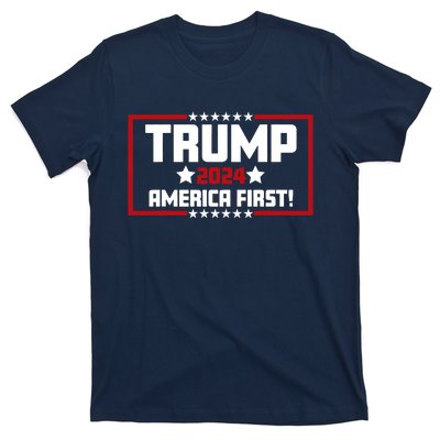 Trump 2024 America First Maga Keep America Great Democracy T-Shirt