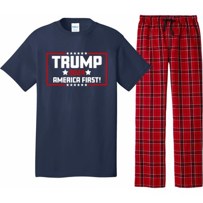 Trump 2024 America First Maga Keep America Great Democracy Pajama Set