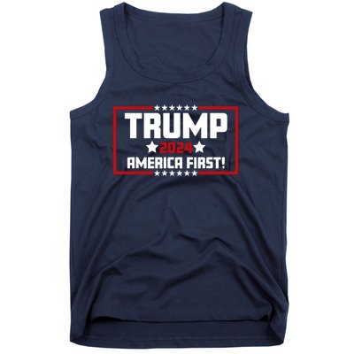 Trump 2024 America First Maga Keep America Great Democracy Tank Top