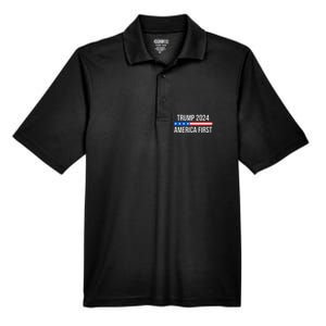 Trump 2024 America First Men's Origin Performance Pique Polo