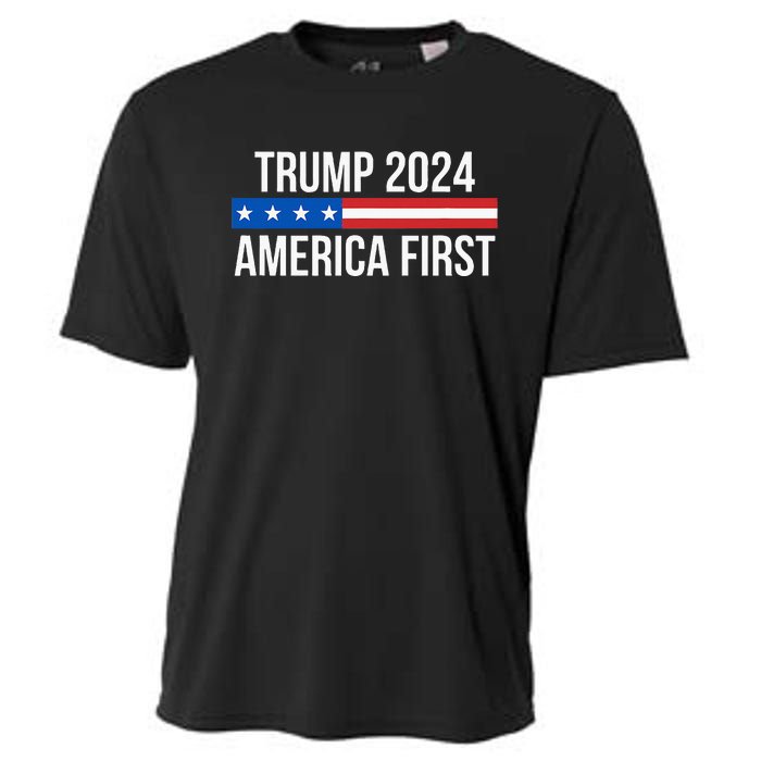 Trump 2024 America First Cooling Performance Crew T-Shirt