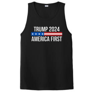 Trump 2024 America First PosiCharge Competitor Tank