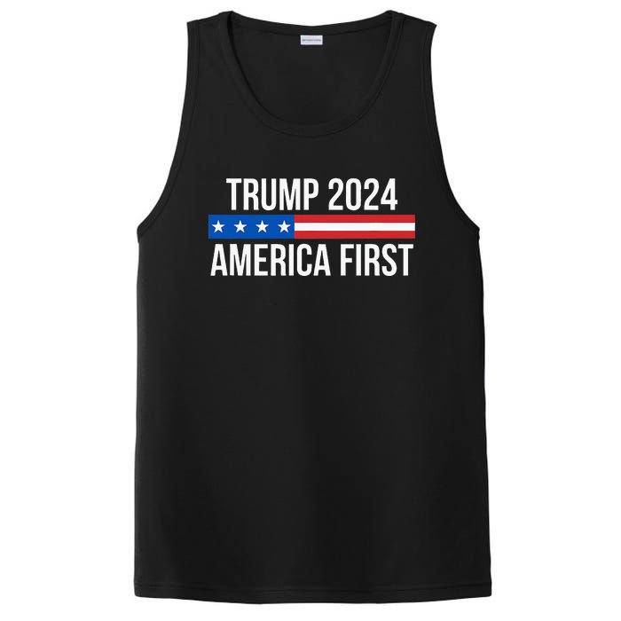 Trump 2024 America First PosiCharge Competitor Tank