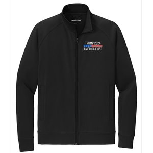 Trump 2024 America First Stretch Full-Zip Cadet Jacket