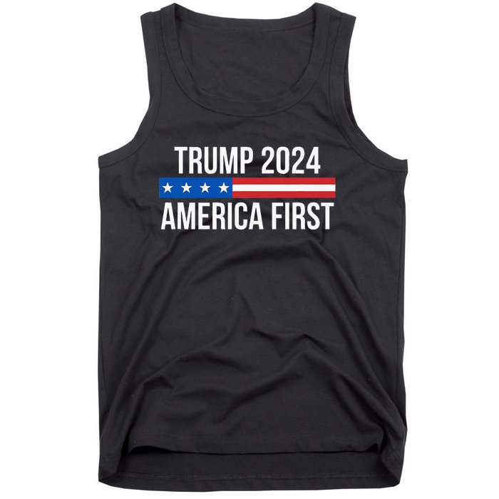 Trump 2024 America First Tank Top