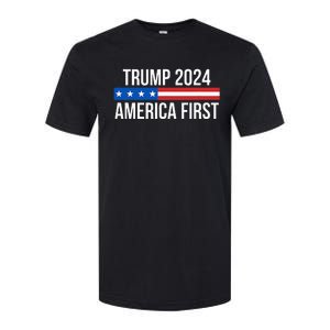 Trump 2024 America First Softstyle CVC T-Shirt