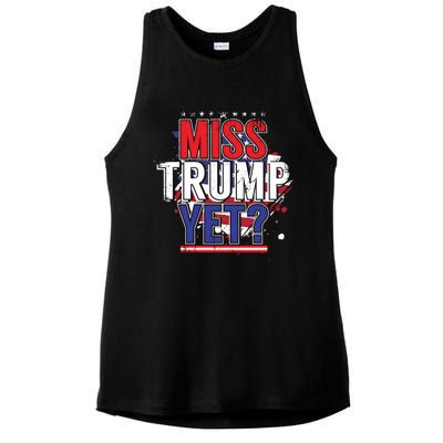 Trump 2024 America Republican Anti Joe Biden Miss Trump Yet Gift Ladies PosiCharge Tri-Blend Wicking Tank