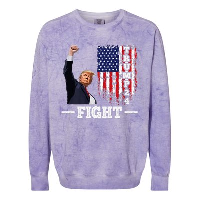 Trump 2024 Assasination Butler Pennsylvania Trump Fight Colorblast Crewneck Sweatshirt