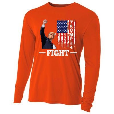 Trump 2024 Assasination Butler Pennsylvania Trump Fight Cooling Performance Long Sleeve Crew