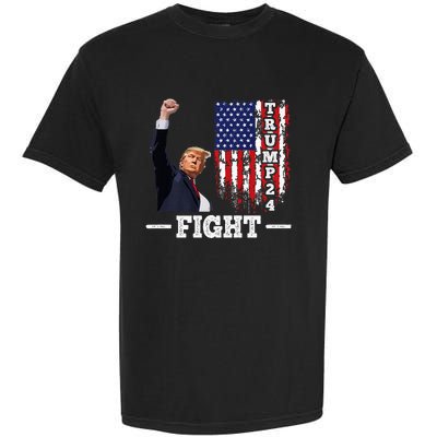 Trump 2024 Assasination Butler Pennsylvania Trump Fight Garment-Dyed Heavyweight T-Shirt