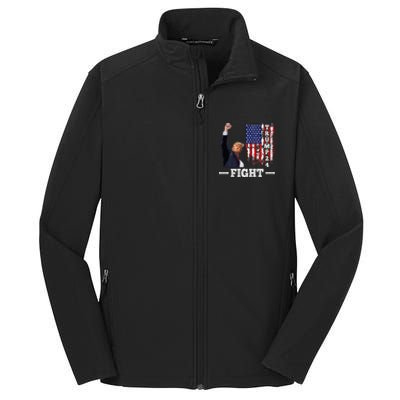 Trump 2024 Assasination Butler Pennsylvania Trump Fight Core Soft Shell Jacket