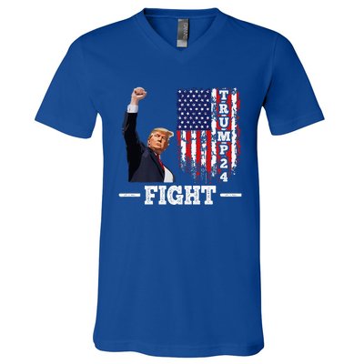 Trump 2024 Assasination Butler Pennsylvania Trump Fight V-Neck T-Shirt