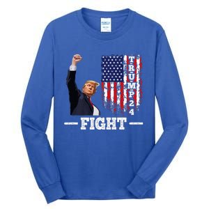 Trump 2024 Assasination Butler Pennsylvania Trump Fight Tall Long Sleeve T-Shirt