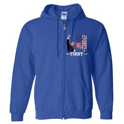 Trump 2024 Assasination Butler Pennsylvania Trump Fight Full Zip Hoodie