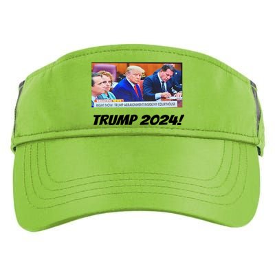 Trump 2024 Arraignment Inside Courthouse Adult Drive Performance Visor