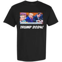 Trump 2024 Arraignment Inside Courthouse Garment-Dyed Heavyweight T-Shirt