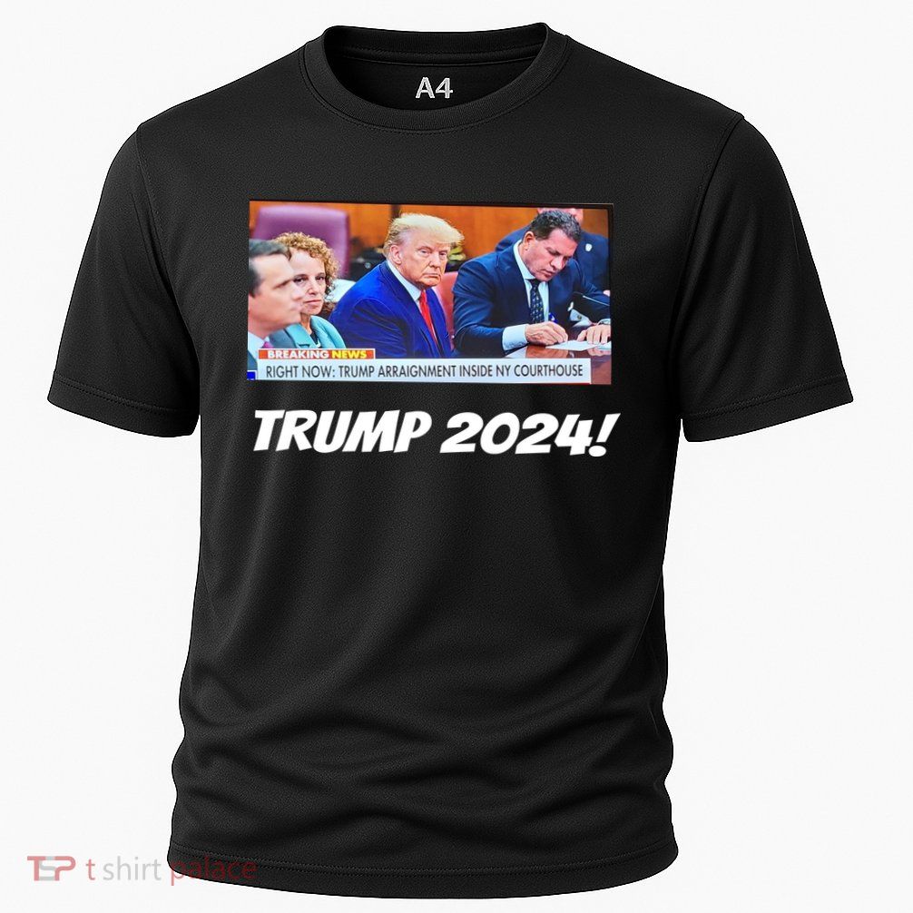 Trump 2024 Arraignment Inside Courthouse Performance Shirt