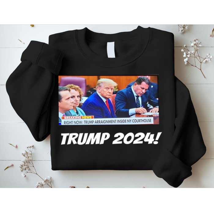 Trump 2024 Arraignment Inside Courthouse Sweatshirt