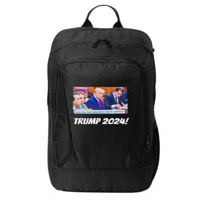 Trump 2024 Arraignment Inside Courthouse City Backpack