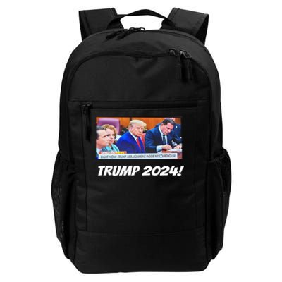 Trump 2024 Arraignment Inside Courthouse Daily Commute Backpack