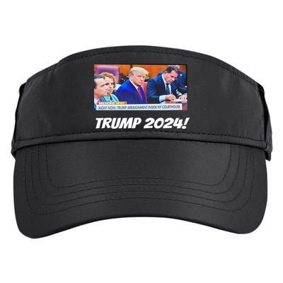 Trump 2024 Arraignment Inside Courthouse Adult Drive Performance Visor