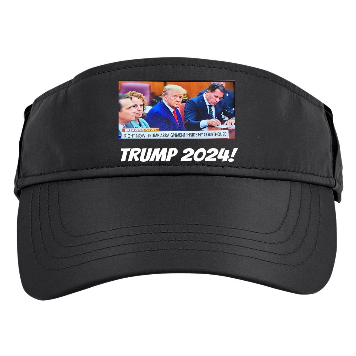 Trump 2024 Arraignment Inside Courthouse Adult Drive Performance Visor