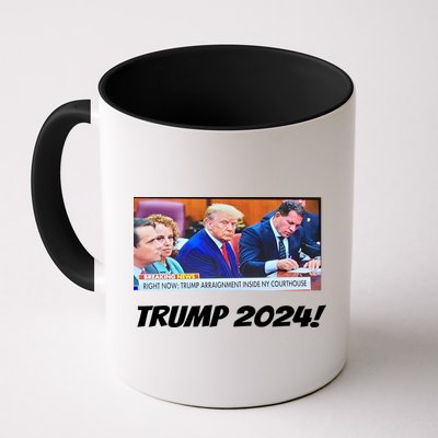 Trump 2024 Arraignment Inside Courthouse Mug