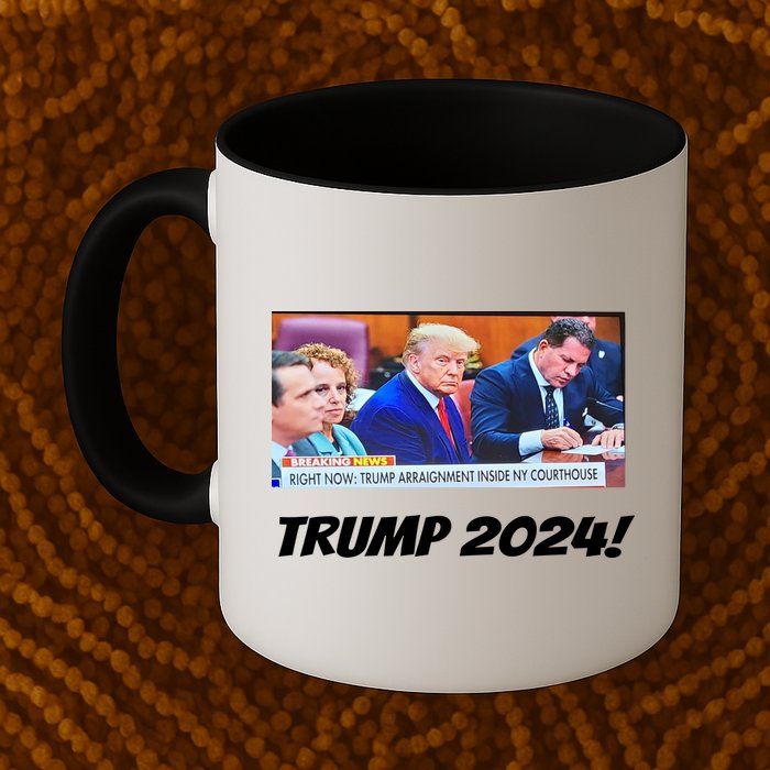 Trump 2024 Arraignment Inside Courthouse Mug