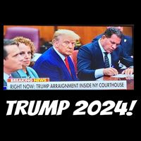 Trump 2024 Arraignment Inside Courthouse 16 in Basic Backpack