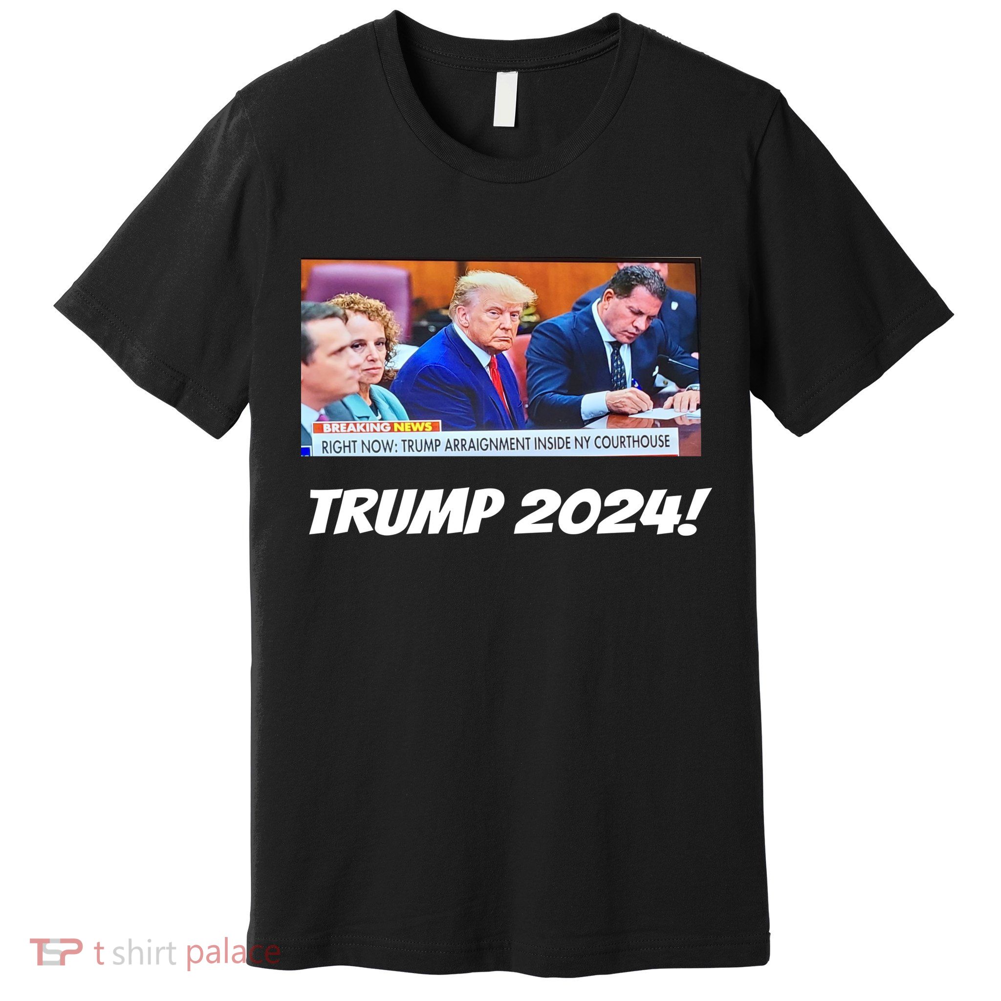 Trump 2024 Arraignment Inside Courthouse Premium T-Shirt