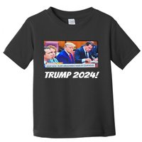 Trump 2024 Arraignment Inside Courthouse Toddler T-Shirt
