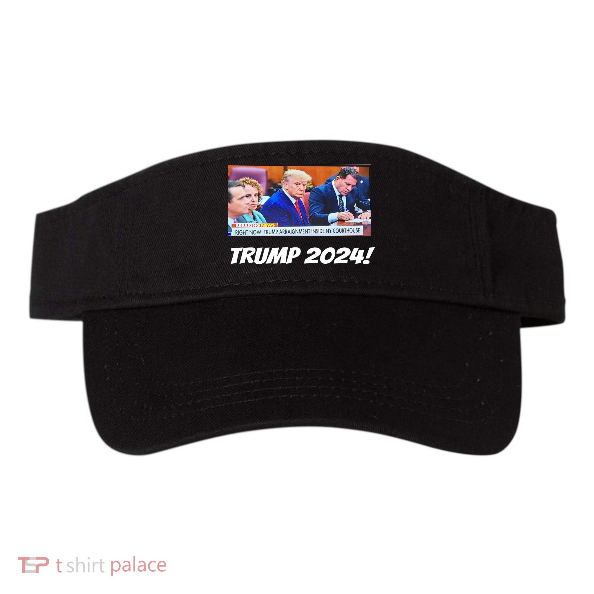 Trump 2024 Arraignment Inside Courthouse Visor